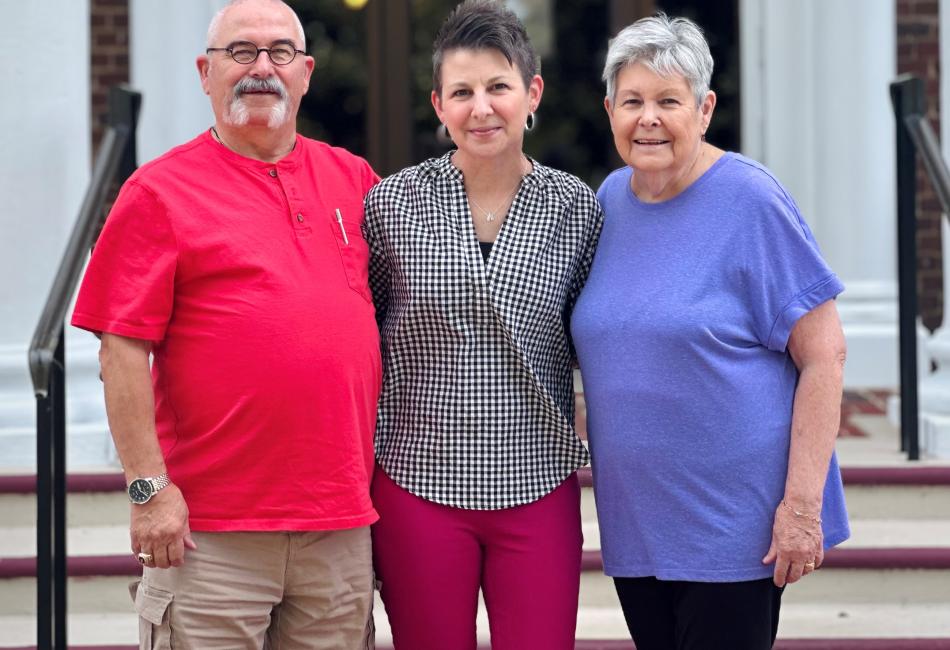 Donald Martin, Tina Roark, and Linda Martin